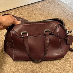 Eggplant coach purse with dust bag. Excellent condition